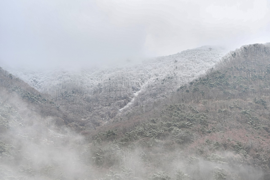 한폭의 수묵화처럼 아름다운 함안군 여항산의 설경.jpg