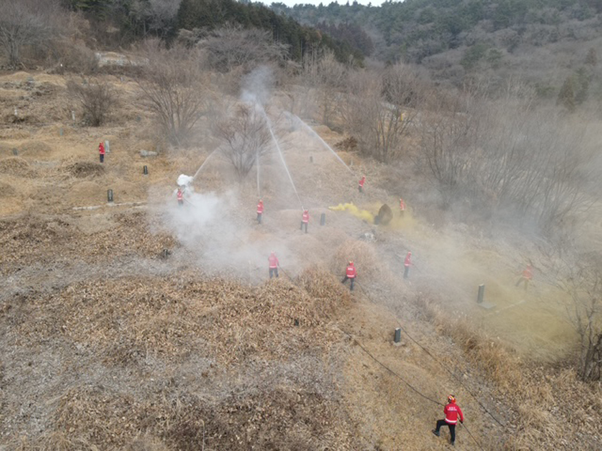 남해군 산불진화 모의훈련 및 산불대응 태세 점검.JPG
