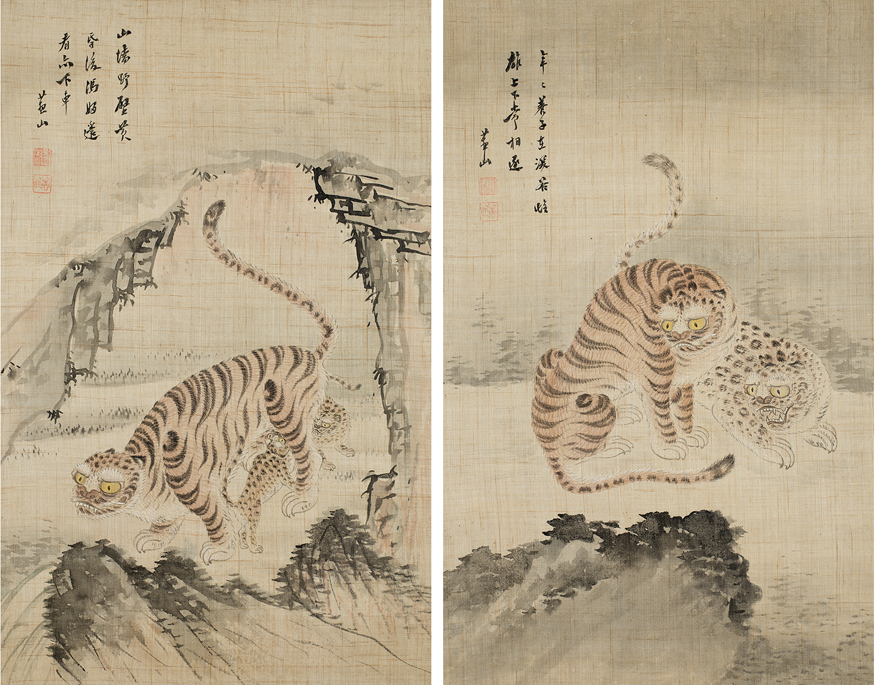 유숙 〈포유양호〉〈심곡쌍호〉 ⓒ간송미술문화재단.jpg