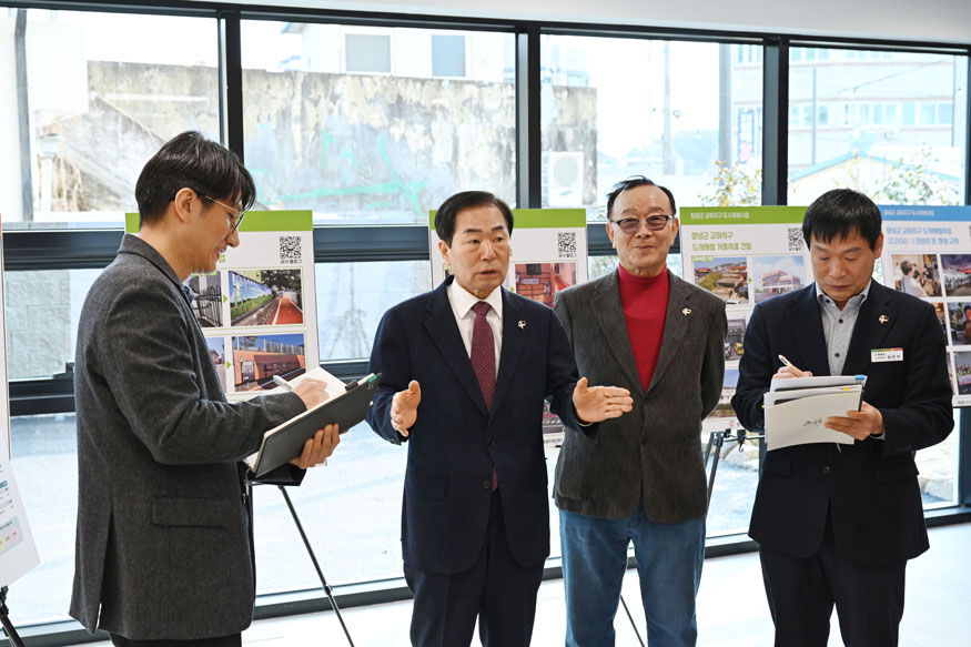 창녕군, 교하지구 도시재생사업 ‘교하 복합거점’ 준공 전 현장 점검 실시.jpg